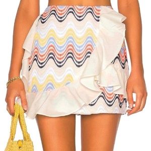 Tularosa Hannah Ruffle Trim Skirt